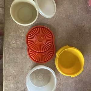 Vintage Tupperware Servalier Bowls